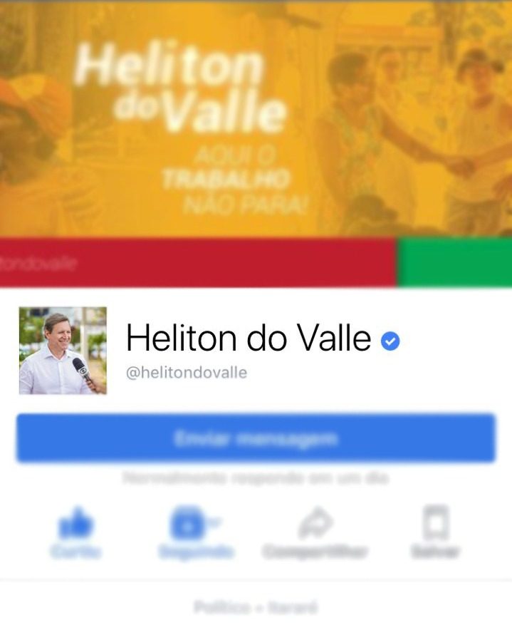 Instagram e Facebook reconhecem trabalho desenvolvido pelo prefeito de Itararé (SP), Heliton do Valle, e concedem selo de autenticidade