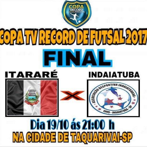Futsal de Itararé (SP) está na final da Copa TV Record