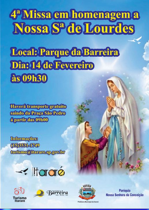 Prefeitura realiza a 4ª Missa Campal em homenagem a Nossa Senhora de Lourdes