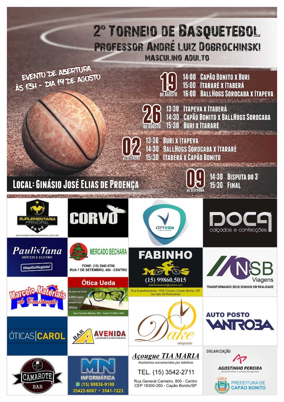 Itararé (SP) participa do 2° Torneio de Basquetebol em Capão Bonito (SP)