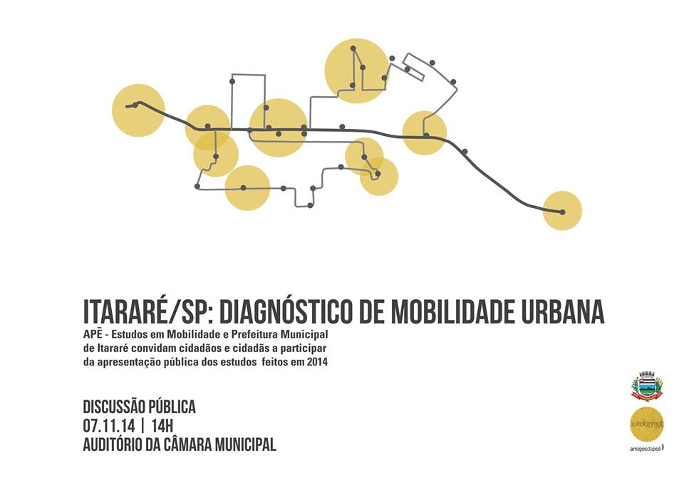 APE e Prefeitura apresentam diagnóstico de mobilidade urbana em Itararé na próxima sexta-feira