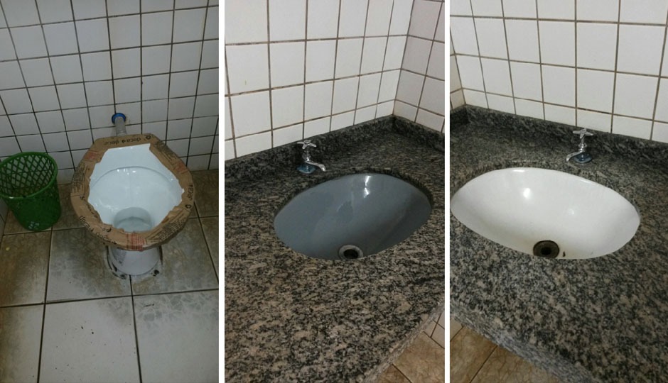 Prefeitura realiza reforma dos banheiros da Praça São Pedro