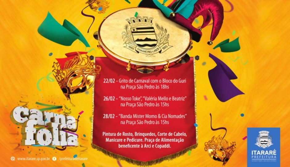 Prefeitura de Itararé (SP) promove Carnaval 2017