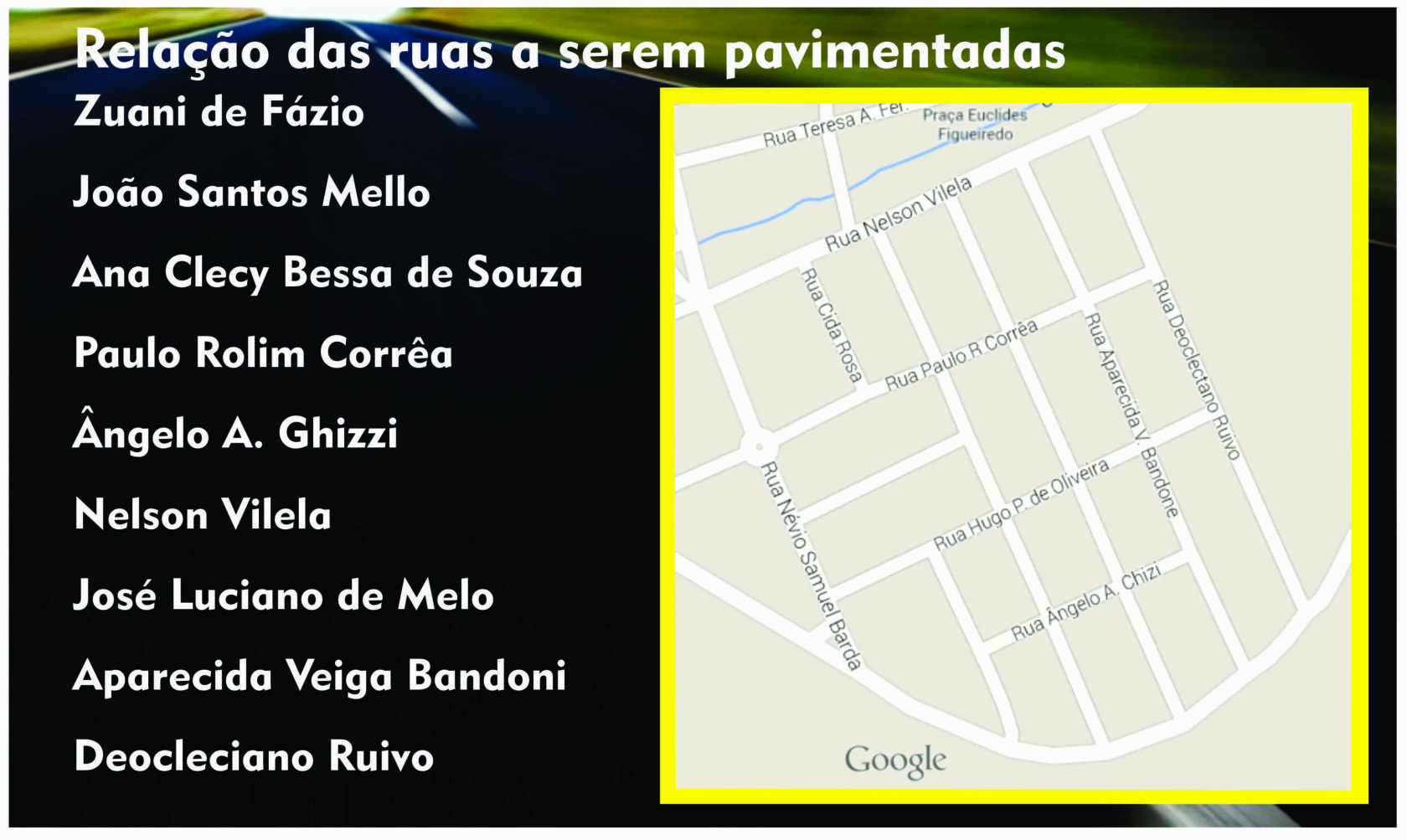 Nove ruas serão pavimentadas em Itararé