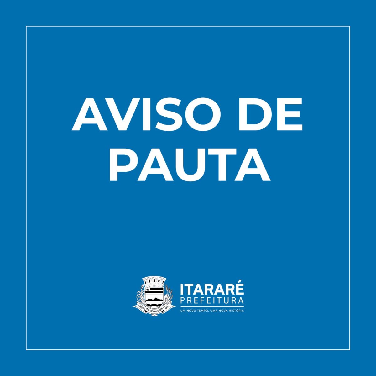 AVISO DE PAUTA: Prefeitura de Itararé (SP) inaugura estande de tiro da GCM nesta quinta-feira (13)