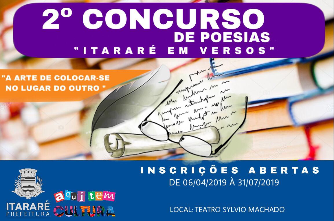 Inscrições para Concurso de Poesia entre estudantes em Itararé (SP) terminam dia 31 