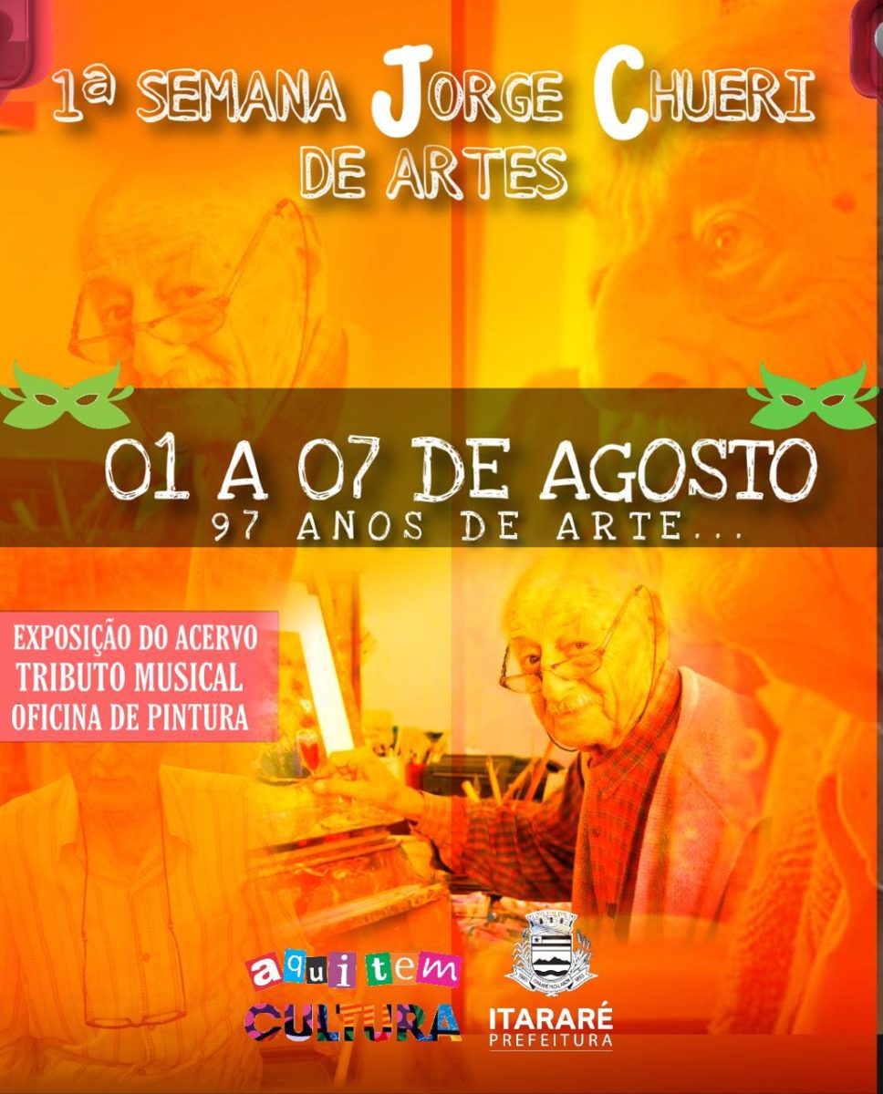 Itararé (SP) 126 anos: Prefeitura promove Semana Jorge Chuéri de Artes