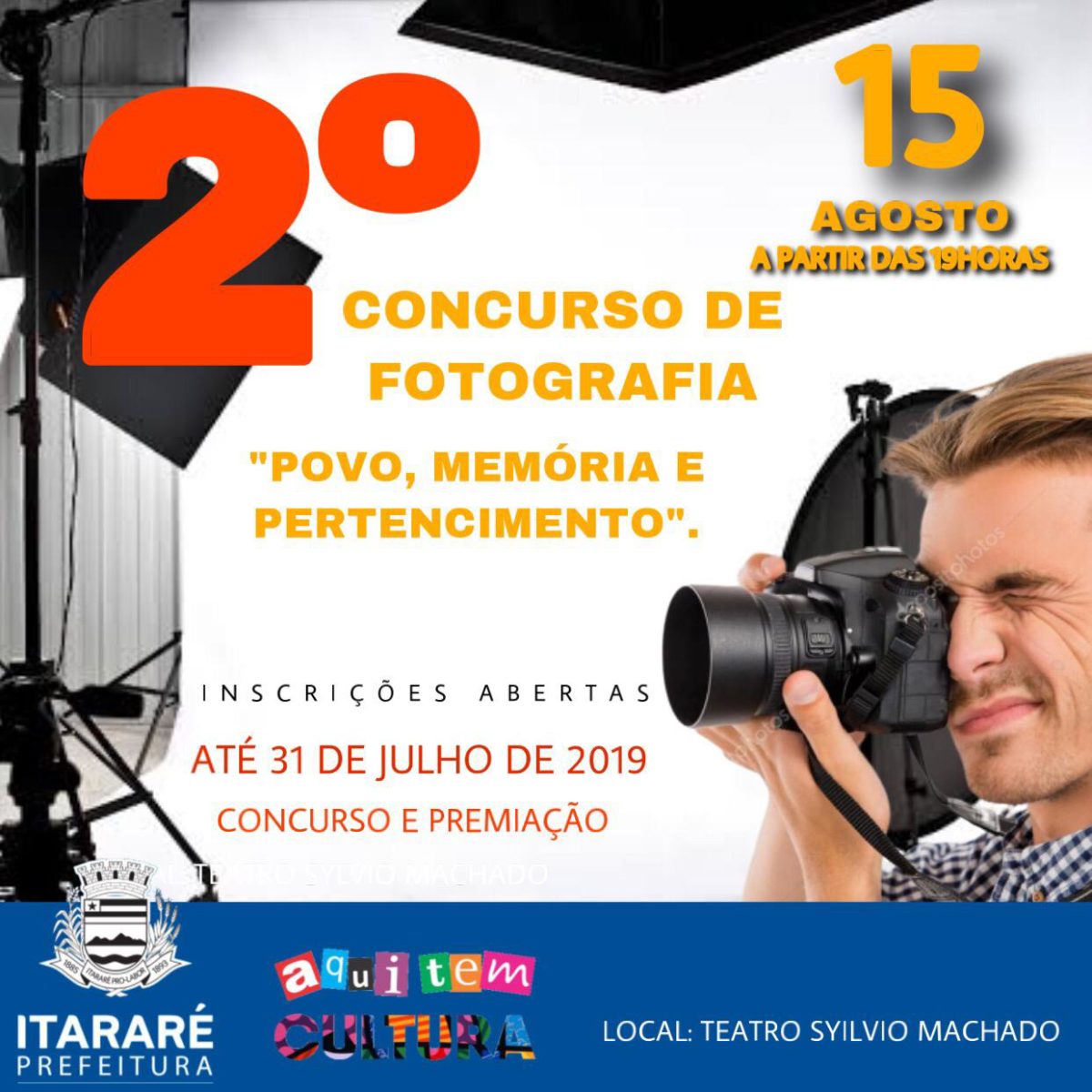 Terminam dia 31 as inscrições para o 2º concurso de fotografia em Itararé (SP)
