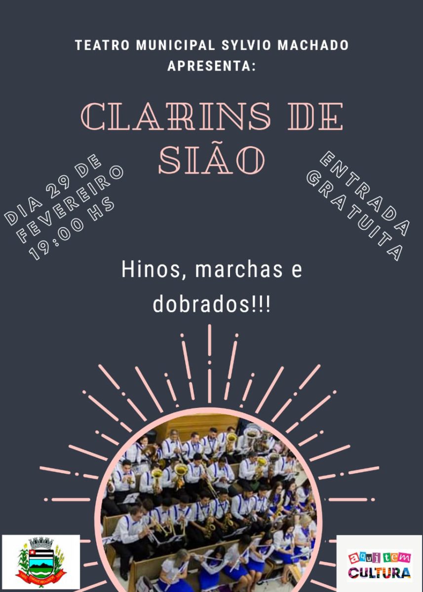 Banda Clarins de Sião se apresenta no Teatro Municipal de Itararé (SP)