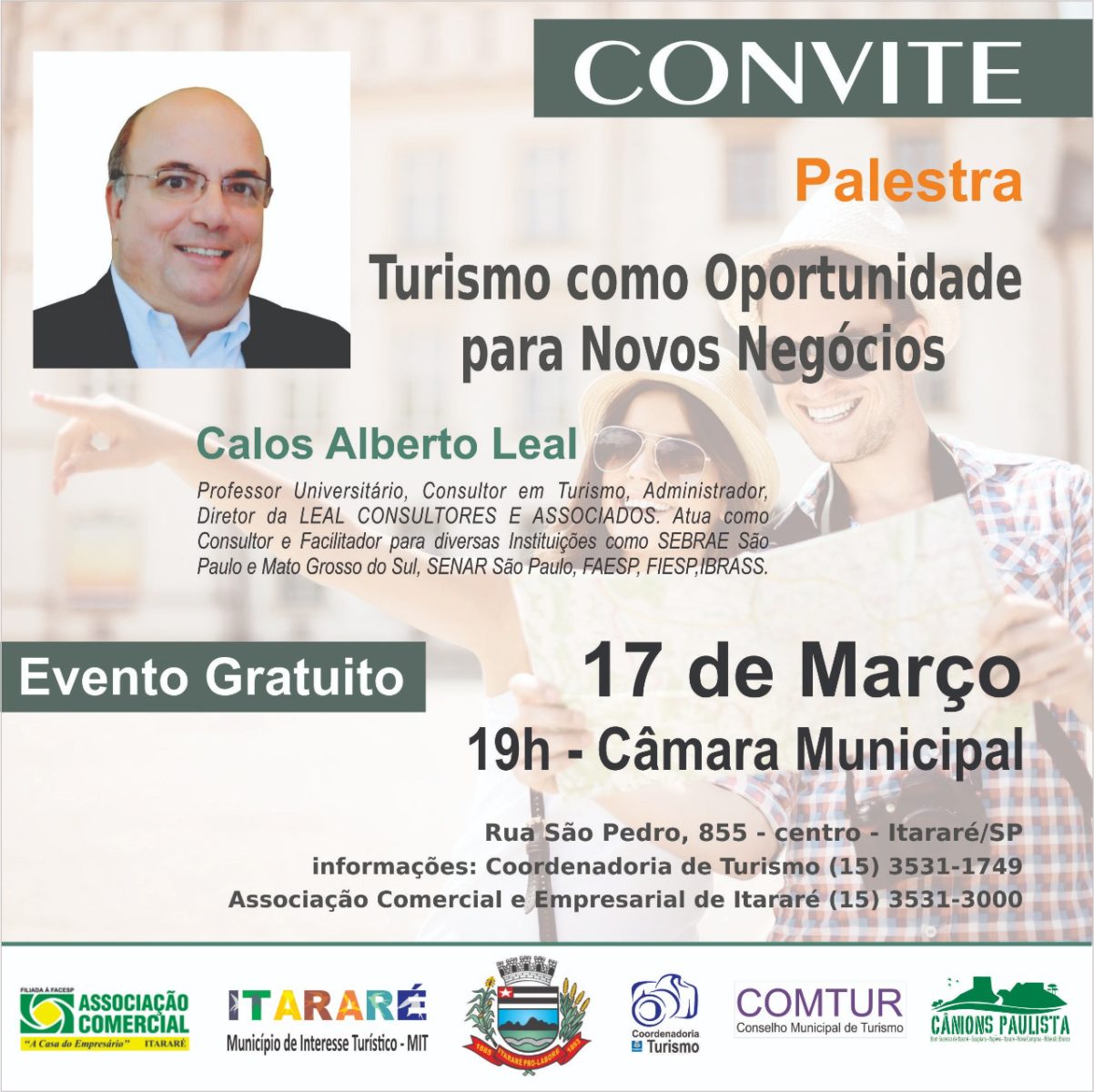 Prefeitura de Itararé (SP) promove palestra sobre Turismo como oportunidade de negócios