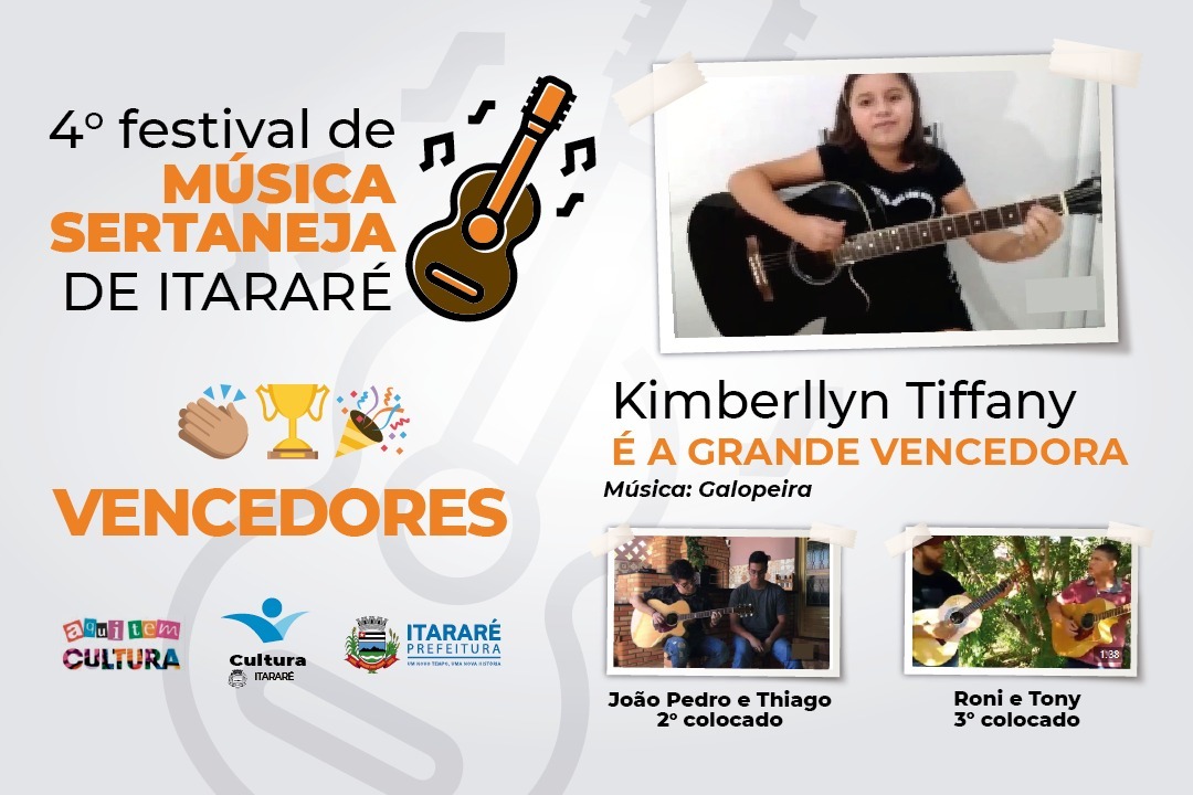 Kimberllyn Tiffany vence 4º Festival de Música Sertaneja de Itararé (SP)