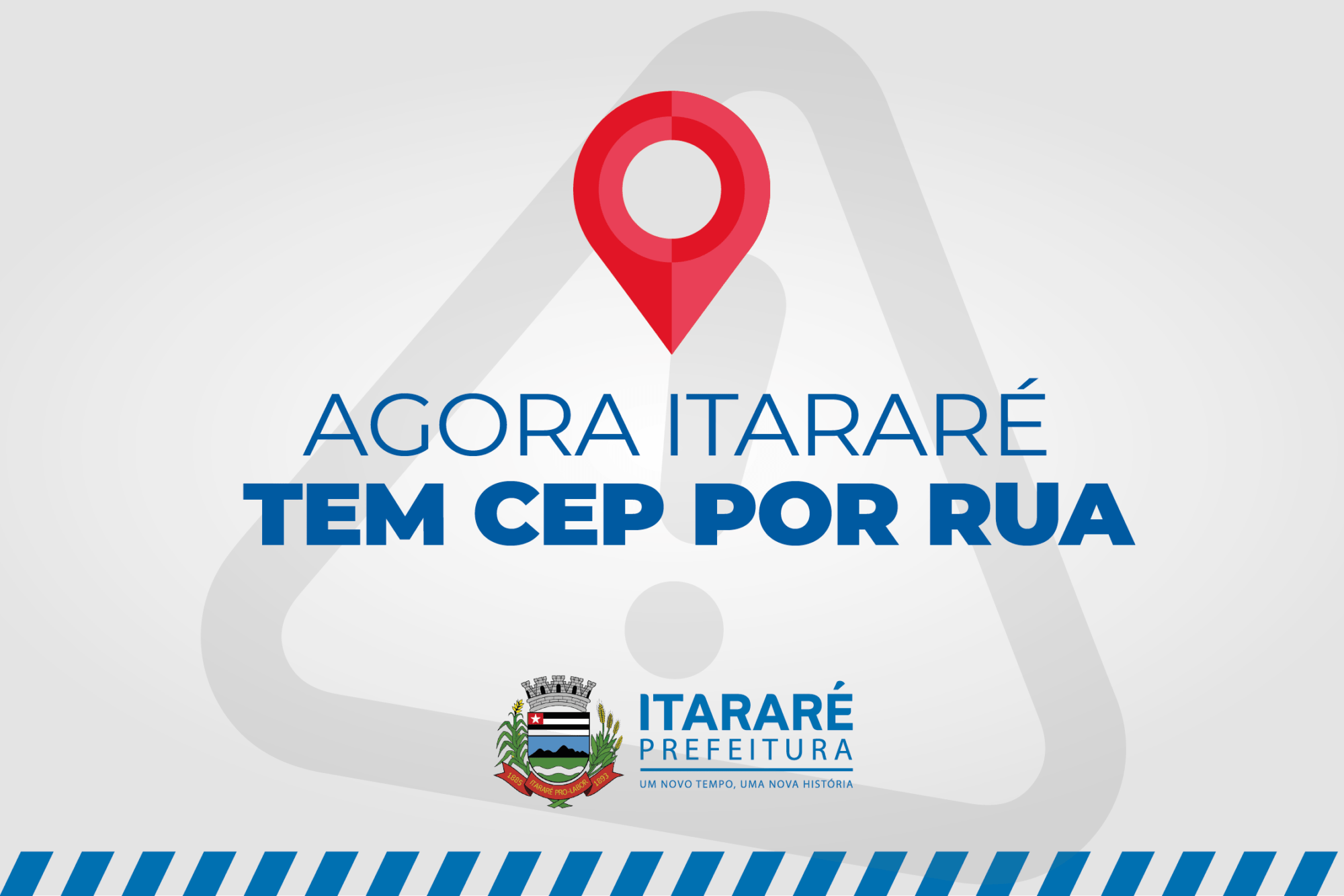 Em parceria com os Correios, Prefeitura de Itararé (SP) divulga números de CEP por endereço