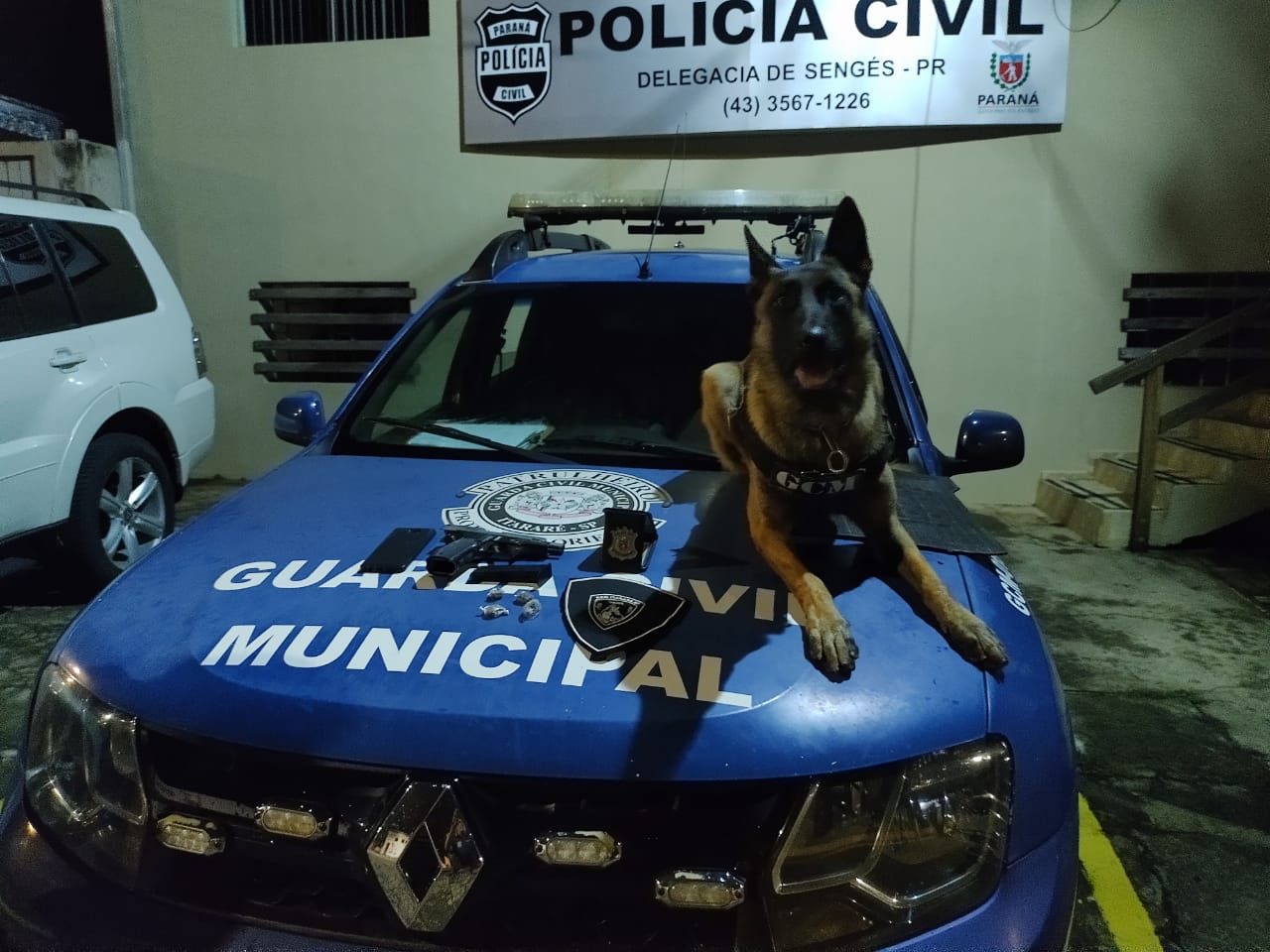 Em parceria com Polícia Civil de Sengés (PR), Guarda Civil Municipal de Itararé (SP) realiza apreensão de drogas