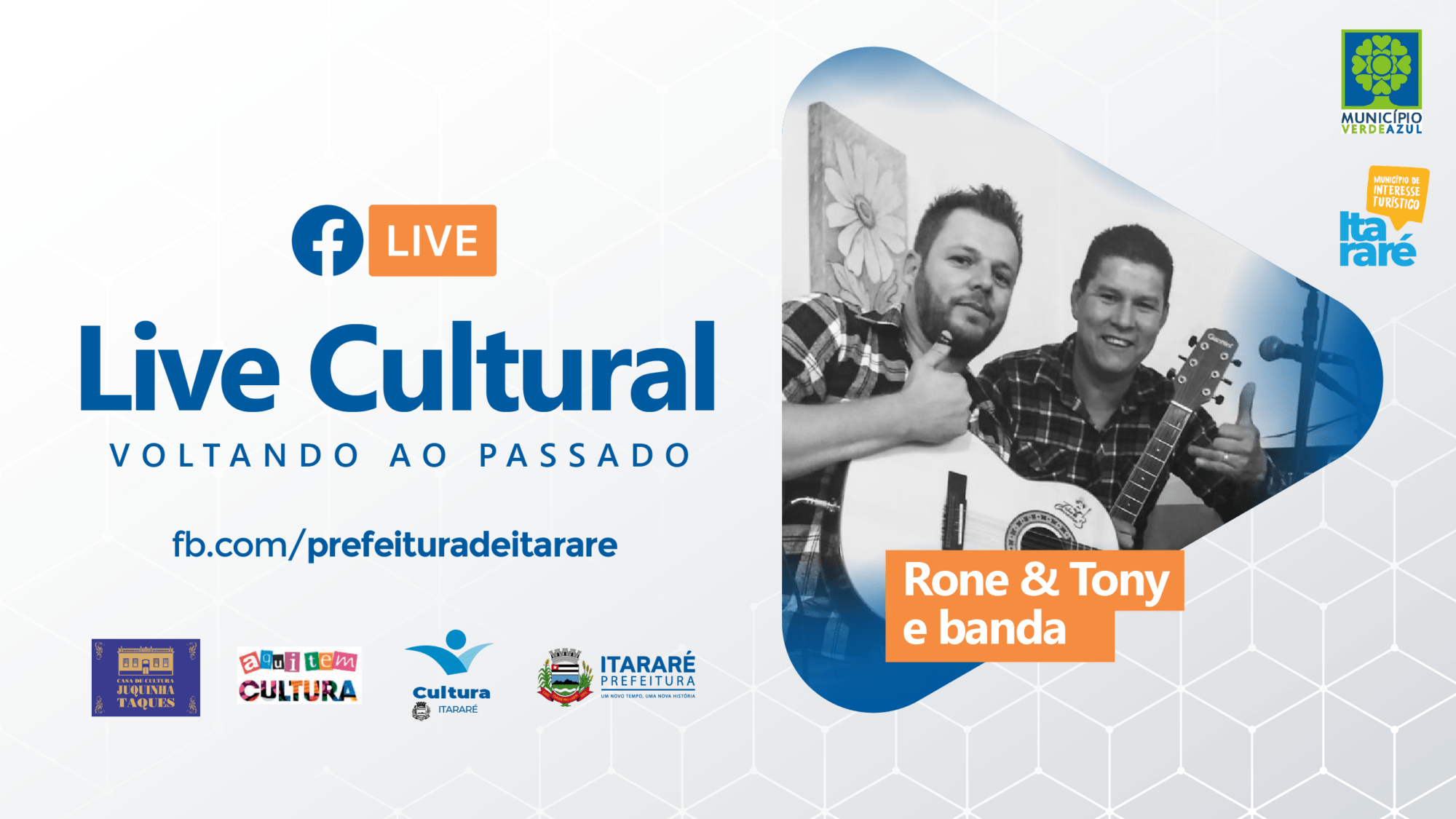 Prefeitura de Itararé (SP) promove Live Cultura nesta quinta-feira (28)