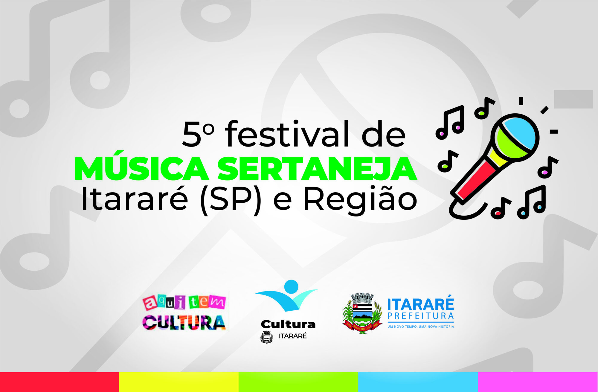 Estão abertas as inscrições para o 5º Festival de Música Sertaneja de Itararé (SP) e Região – edição on-line