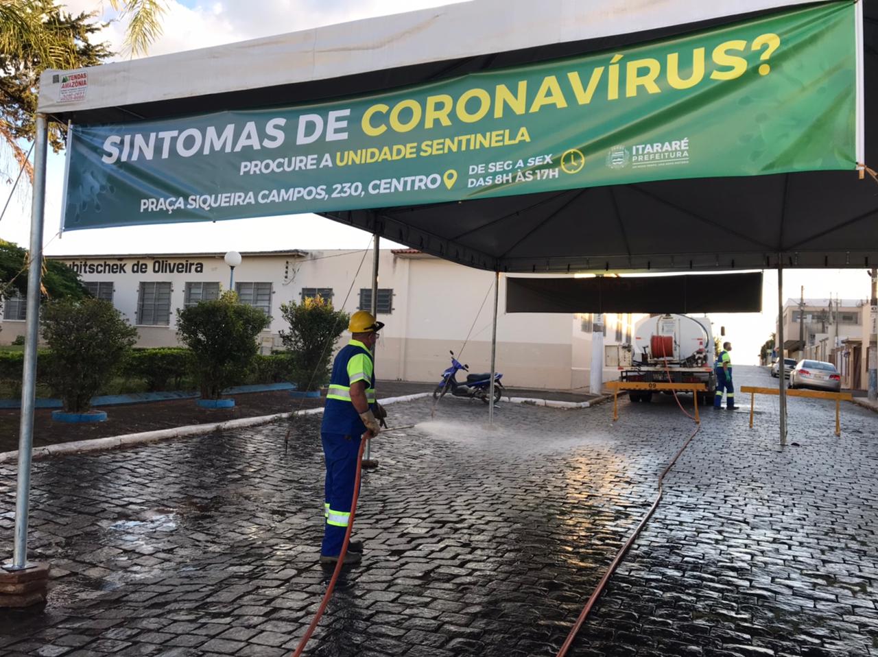 Prefeitura de Itararé (SP) realiza desinfecção da Unidade Sentinela
