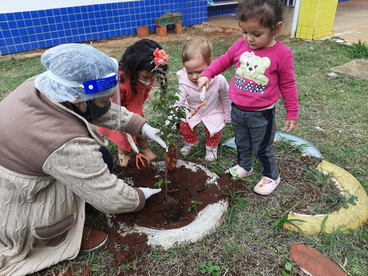 Alunos da Rede Municipal de Ensino de Itararé (SP) plantam árvores em comemoração a Semana do Meio Ambiente