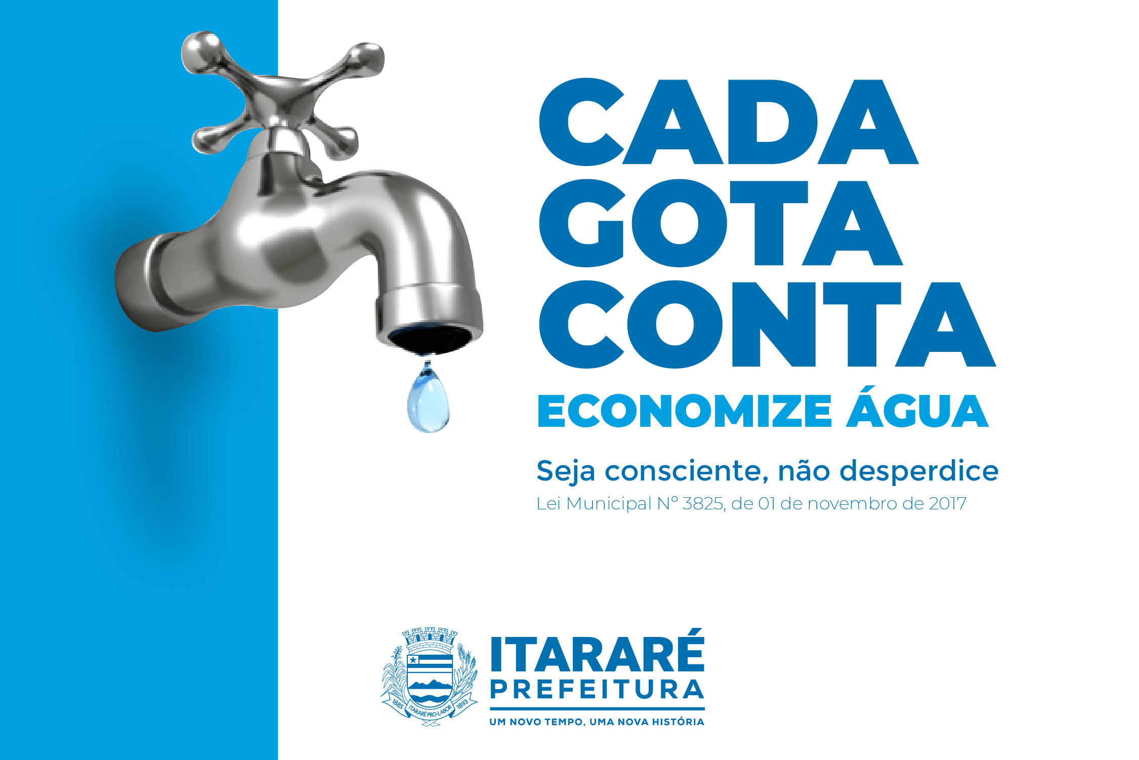 Lei Municipal incentiva o uso consciente de água em Itararé (SP)