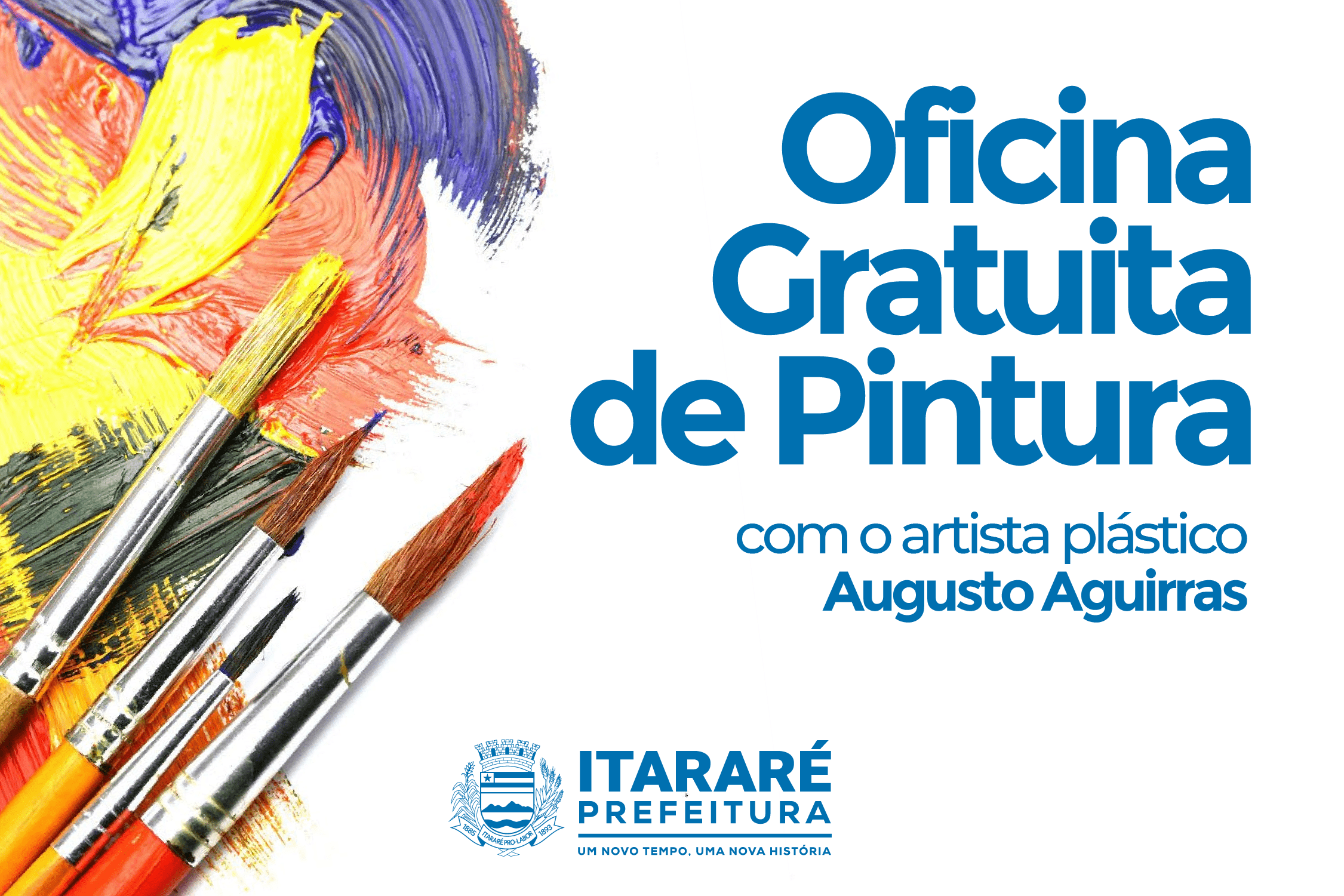 Prefeitura de Itararé (SP) abre inscrições para oficina gratuita de pintura