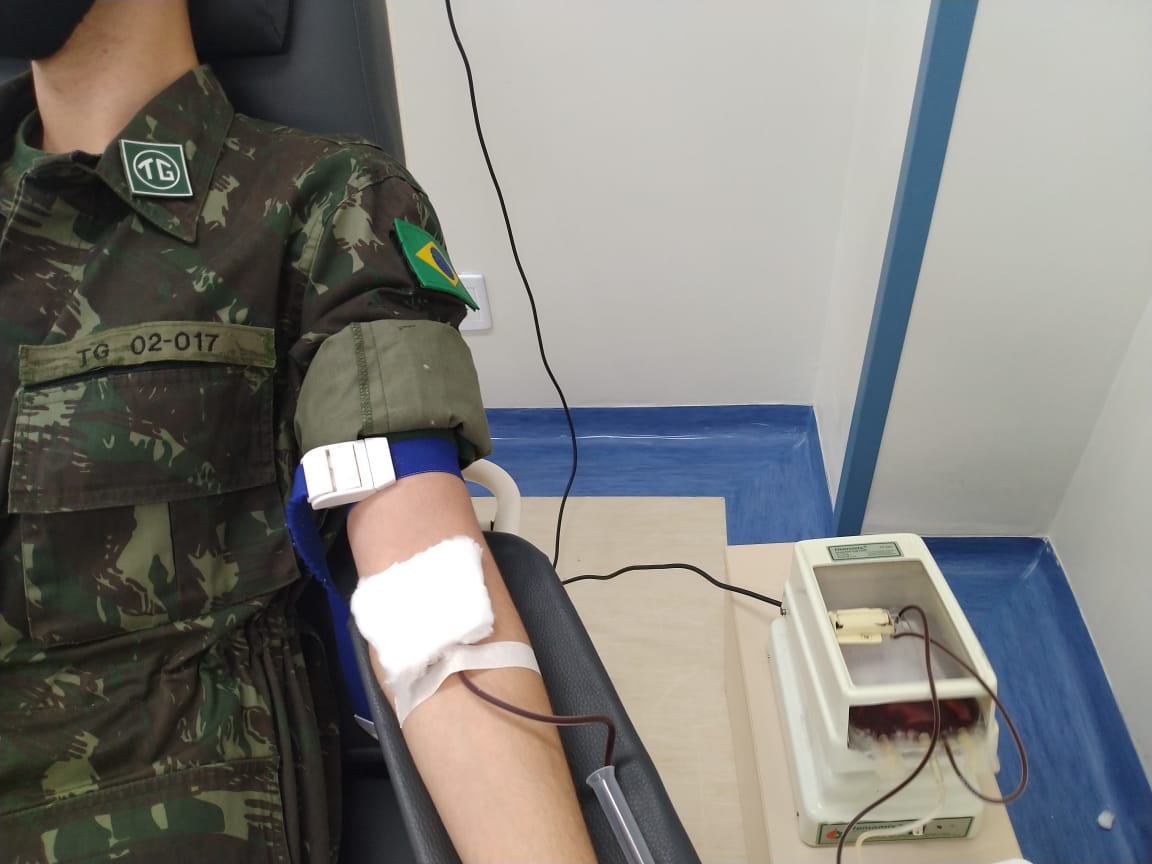 TG 02-017 de Itararé (SP) participa de campanha para ampliar estoque dos bancos de sangue
