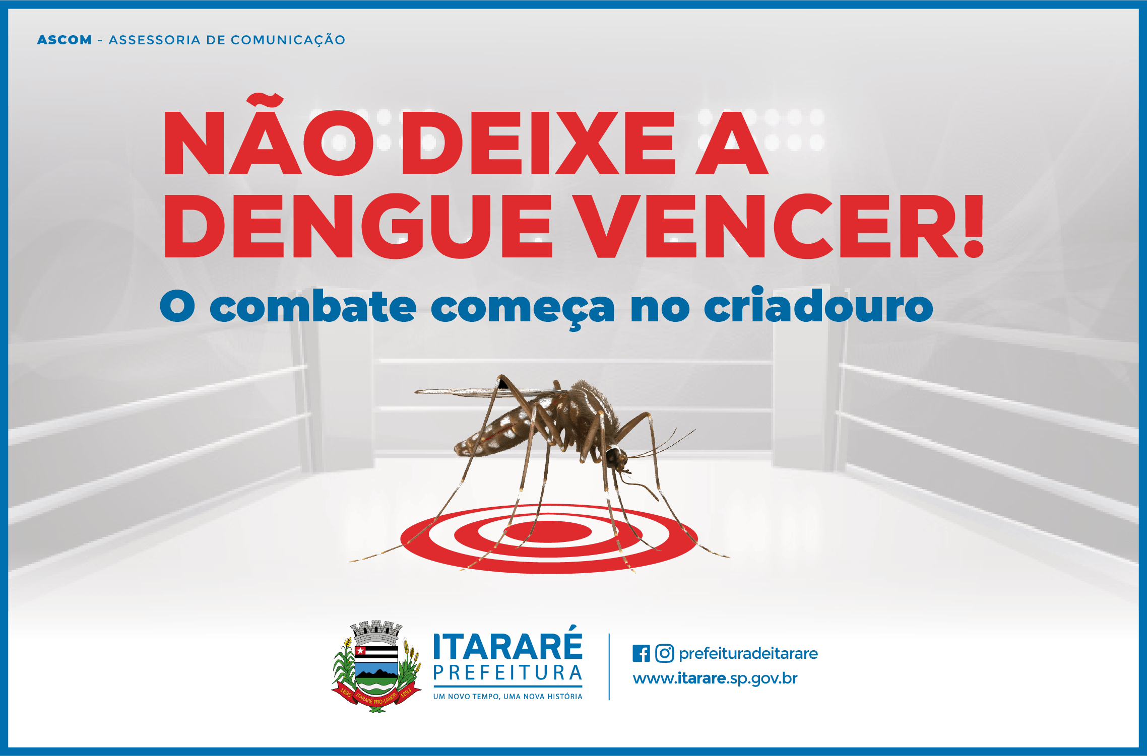 Dengue: Prefeitura de Itararé (SP) alerta sobre cuidados contra o mosquito Aedes Aegypti