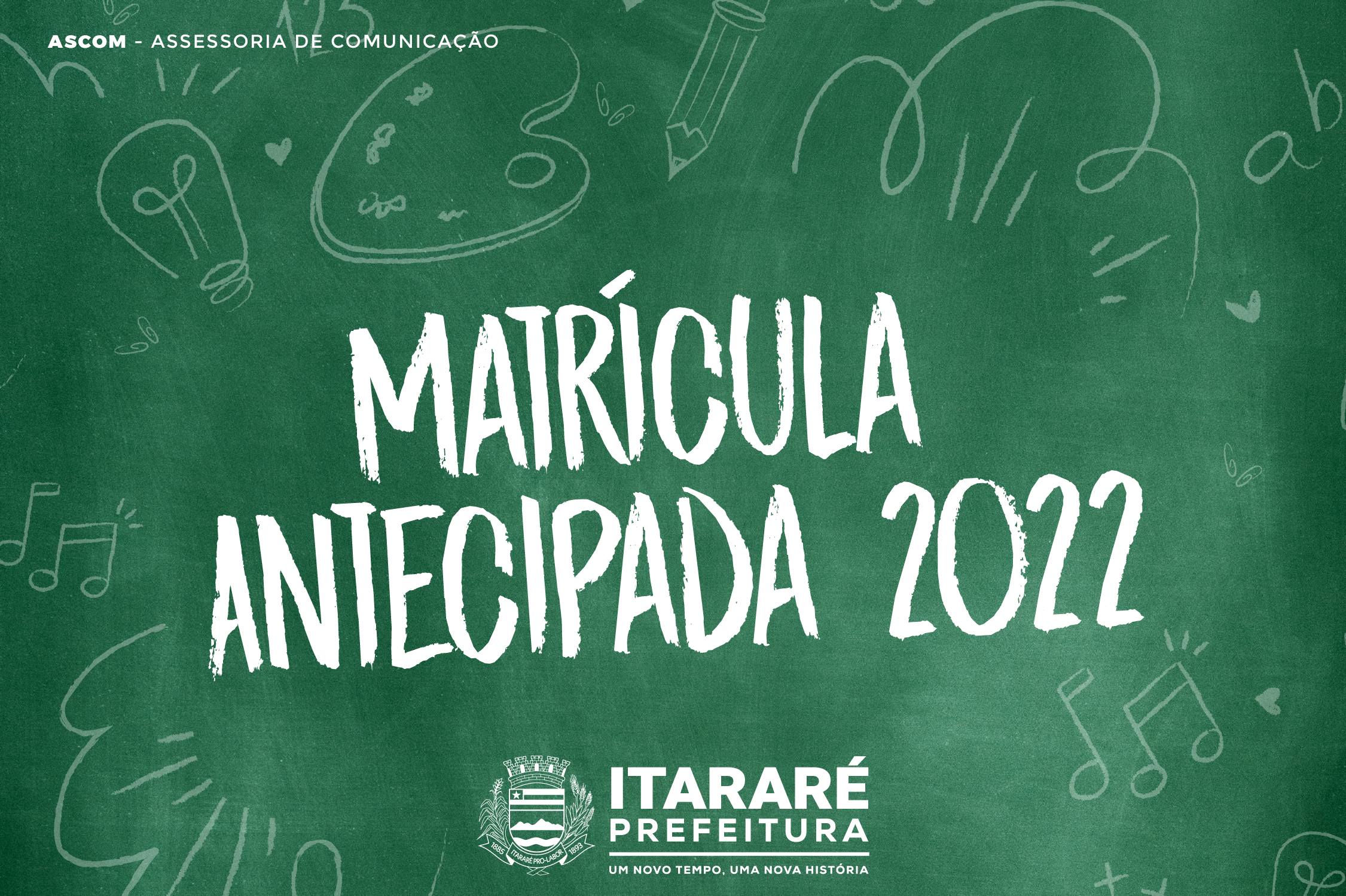 Matrículas para ano letivo 2022 na rede municipal de Itararé (SP) começam nesta quinta-feira (02)