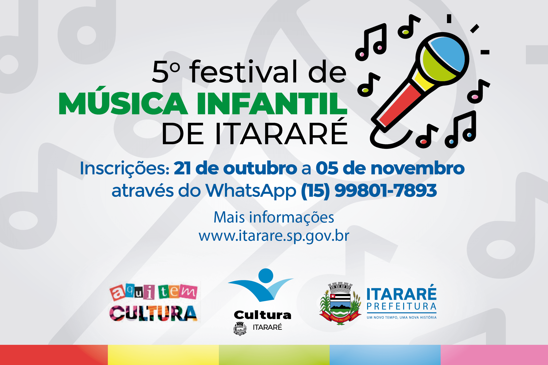 Abertas as inscrições para 5º Festival de Música Infantil de Itararé (SP)