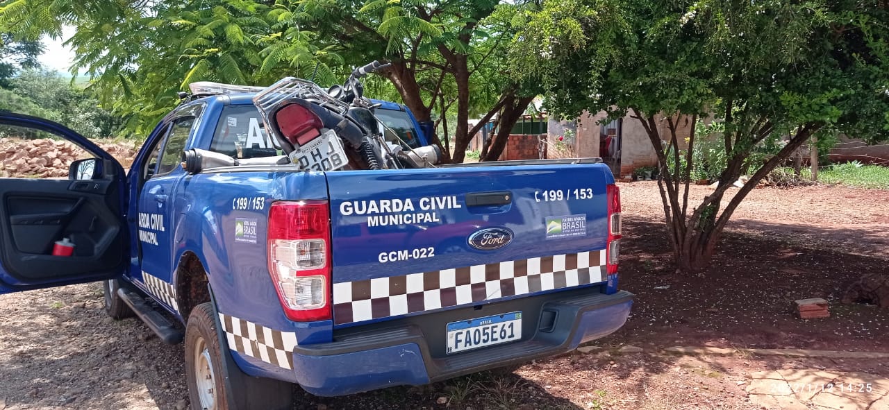 GCM de Itararé (SP) recupera moto furtada na zona rural em menos de uma hora