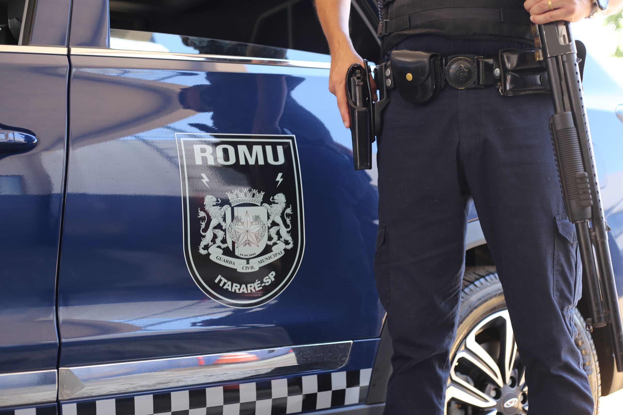 ROMU de Itararé (SP) prende homem em flagrante por violência doméstica 