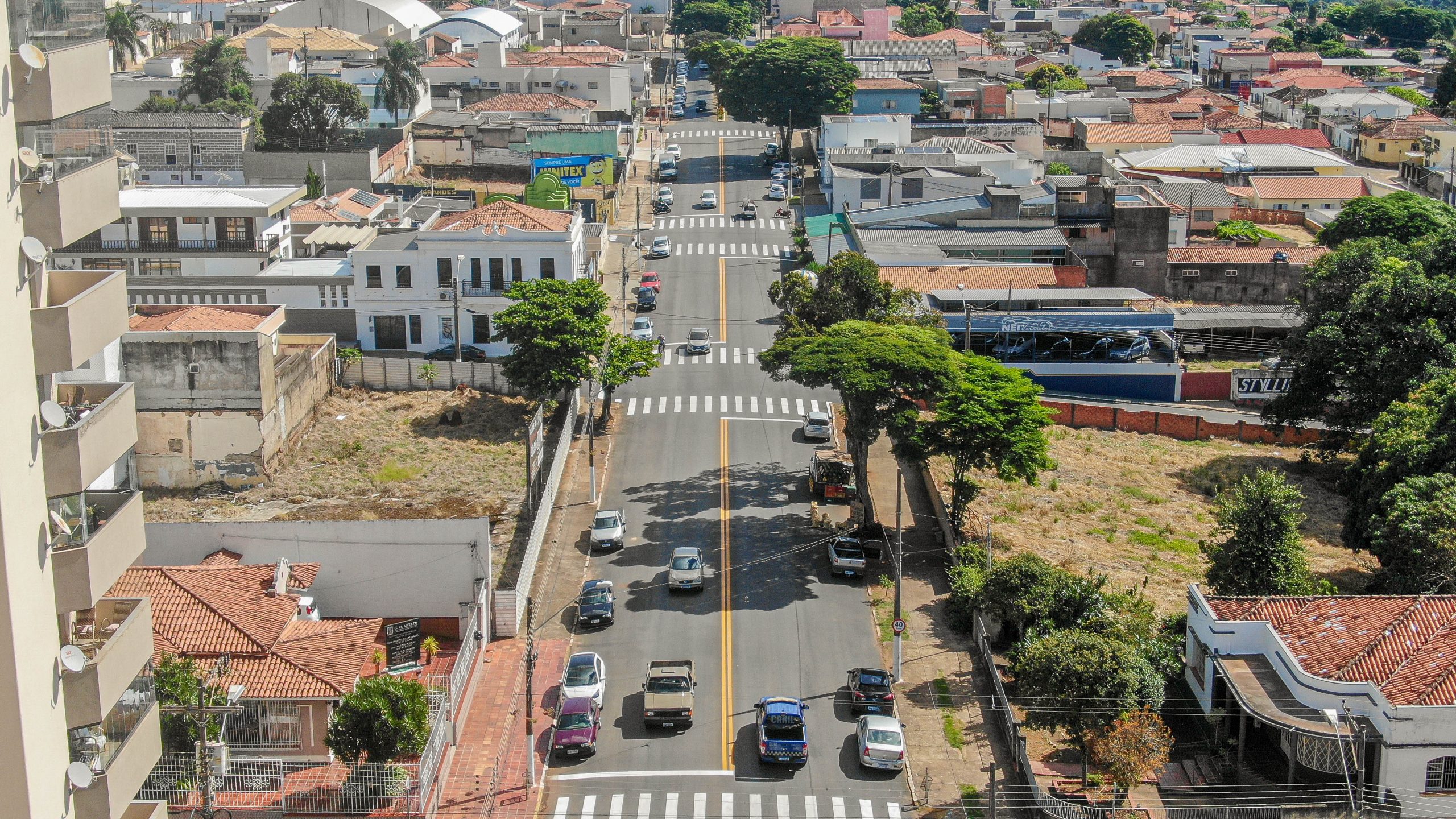 Demutran de Itararé (SP) revitaliza sinalização horizontal da rua São Pedro