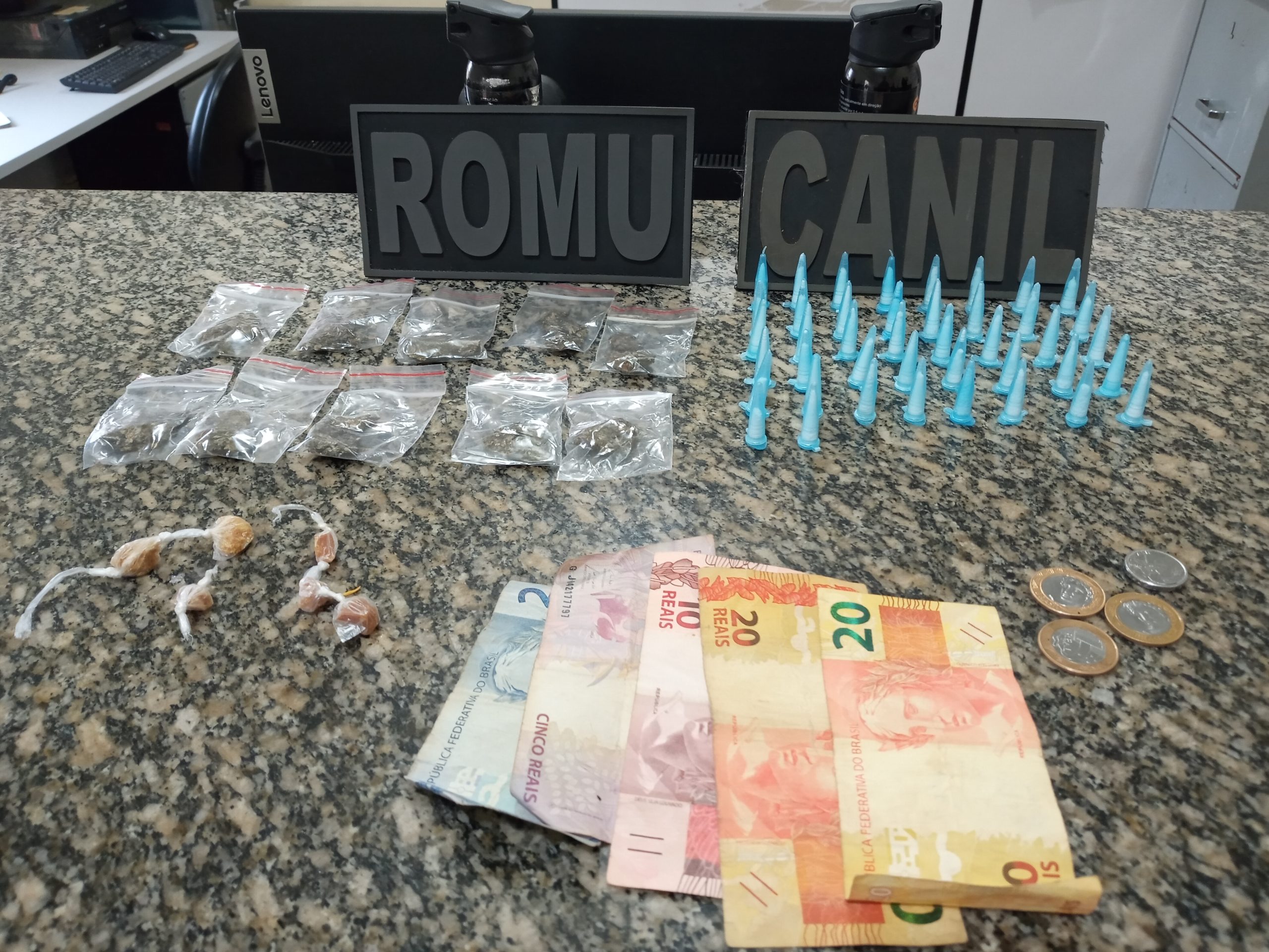 ROMU de Itararé (SP) prende homem em flagrante por tráfico de drogas