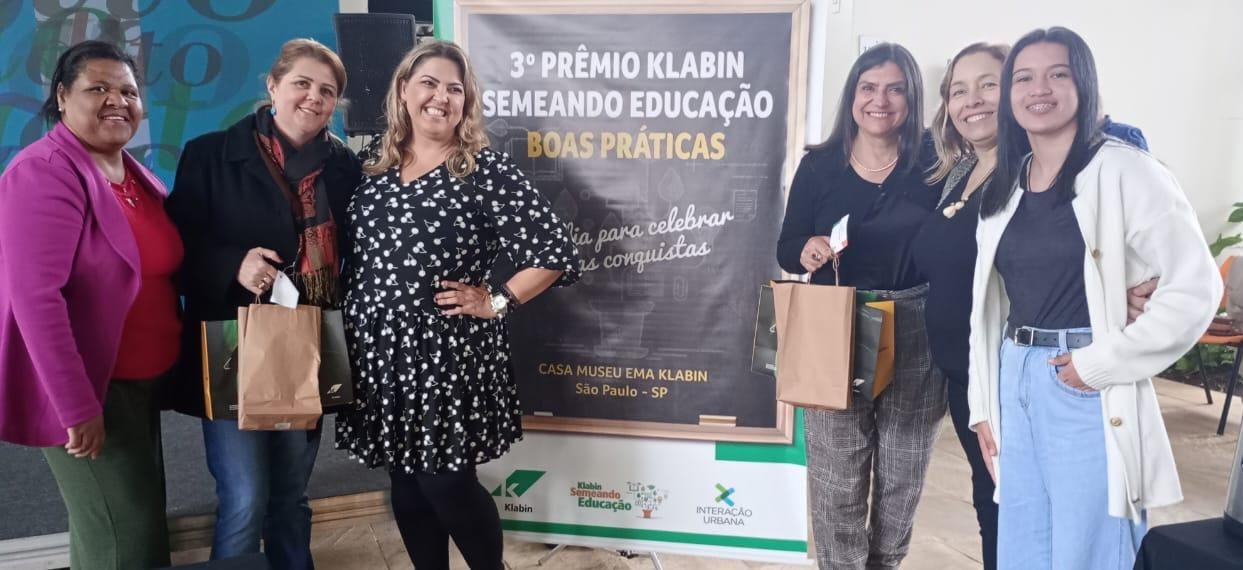 Escolas de Itararé (SP) recebem premiação do 3º Concurso de Boas Práticas Pedagógicas do Programa Klabin Semeando Educação