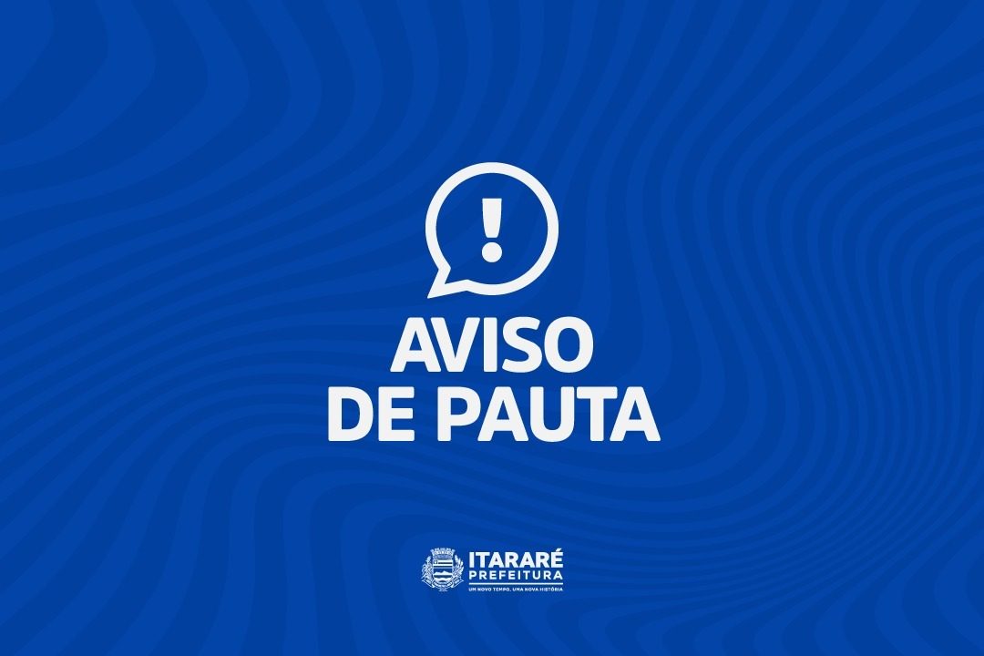 AVISO DE PAUTA: Prefeito de Itararé (SP), Heliton do Valle, participa de Oficina de Regionalização da Saúde em Sorocaba (SP)