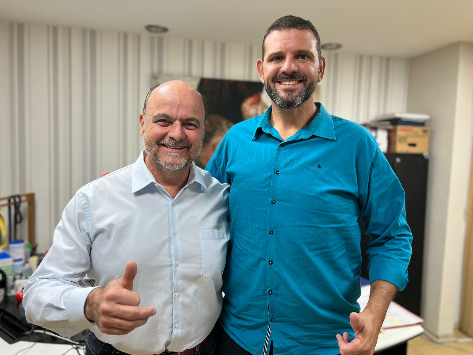 Chefe de Gabinete da Prefeitura de Itararé (SP), Rafael Mello, se reúne com deputado estadual Ricardo Madalena na Alesp