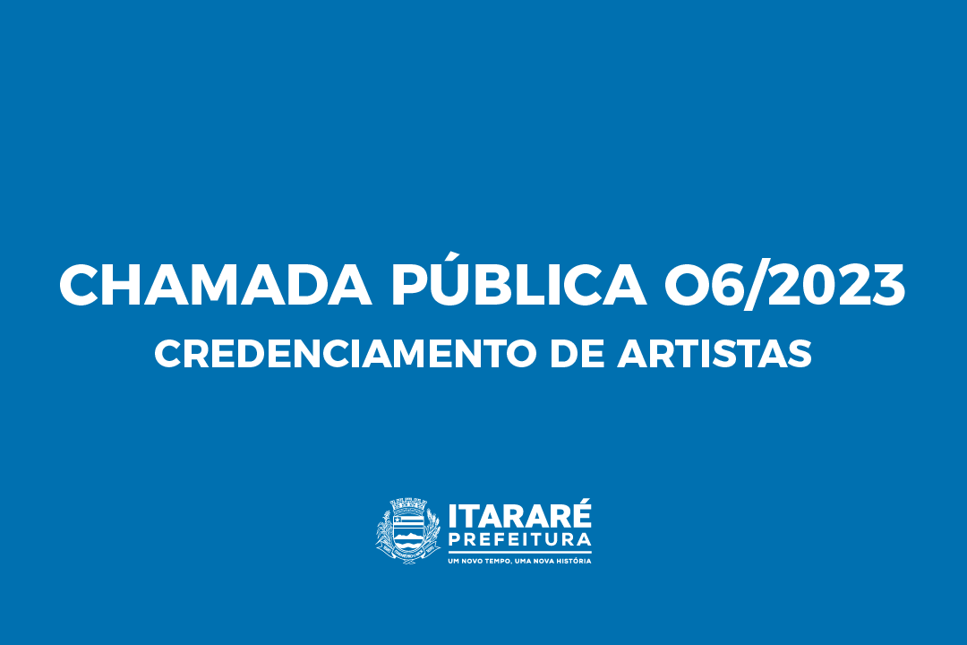 Cultura de Itararé (SP) abre credenciamento para contratação de músicos, bandas e grupos