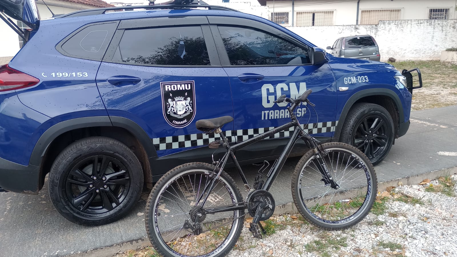 ROMU de Itararé (SP) localiza bicicleta furtada instantes após o furto