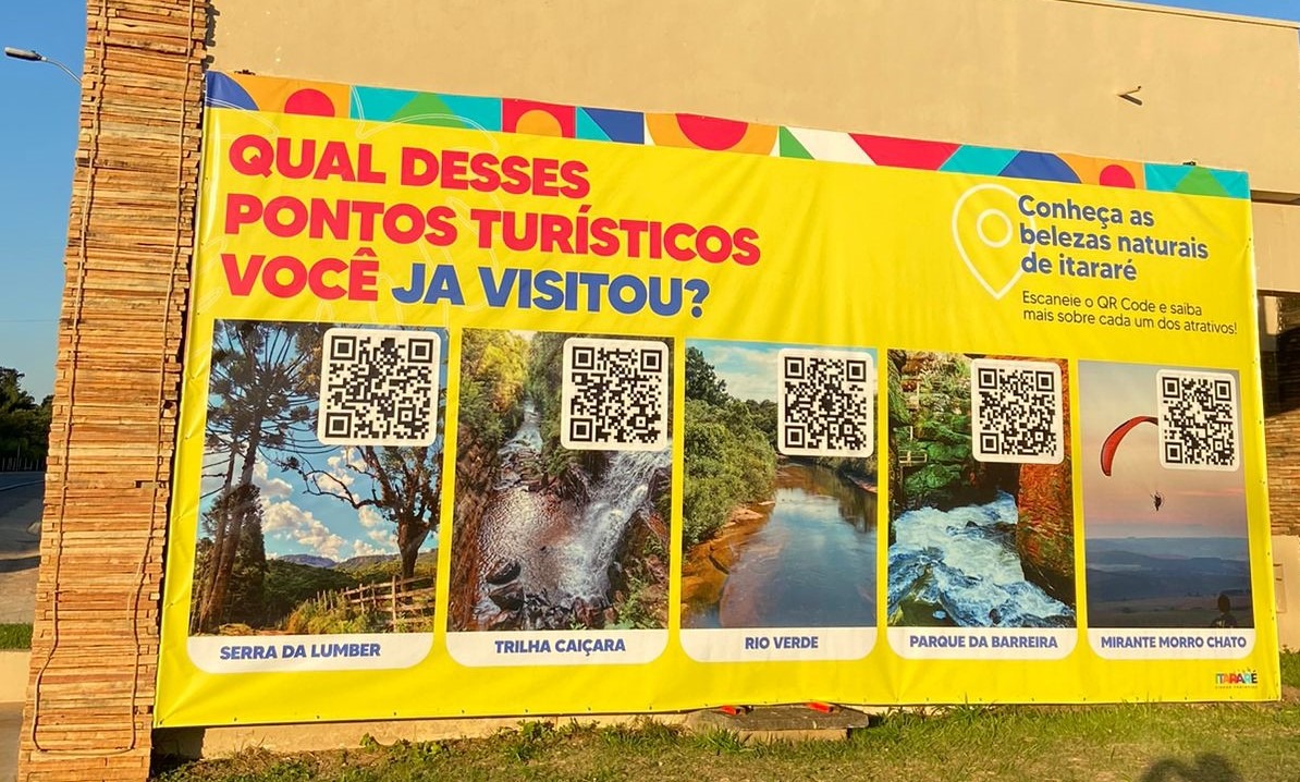 Turismo de Itararé (SP) renova outdoor do portal de acesso da cidade