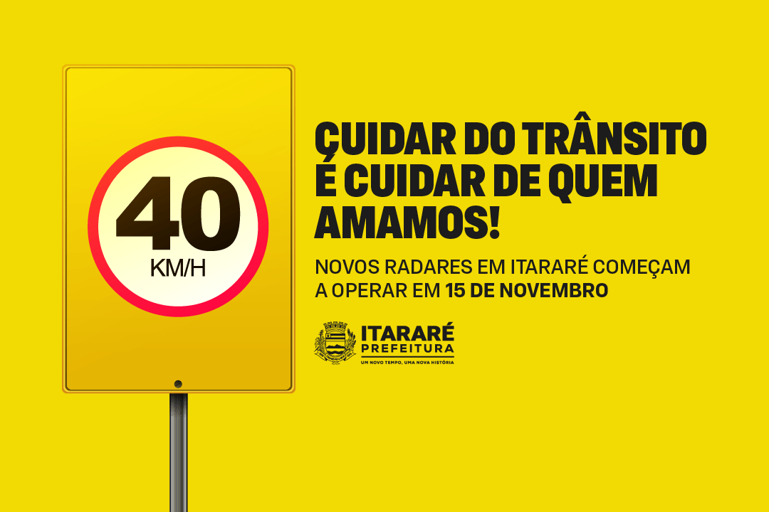 Itararé (SP) anuncia operação de radares para intensificar segurança em áreas de grande circulação de pessoas