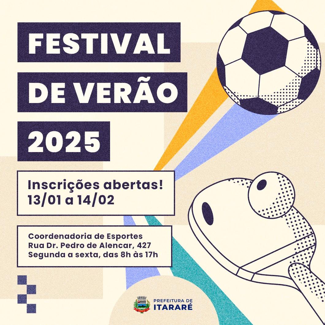 Prefeitura de Itararé (SP) abre inscrição para Festival de Verão