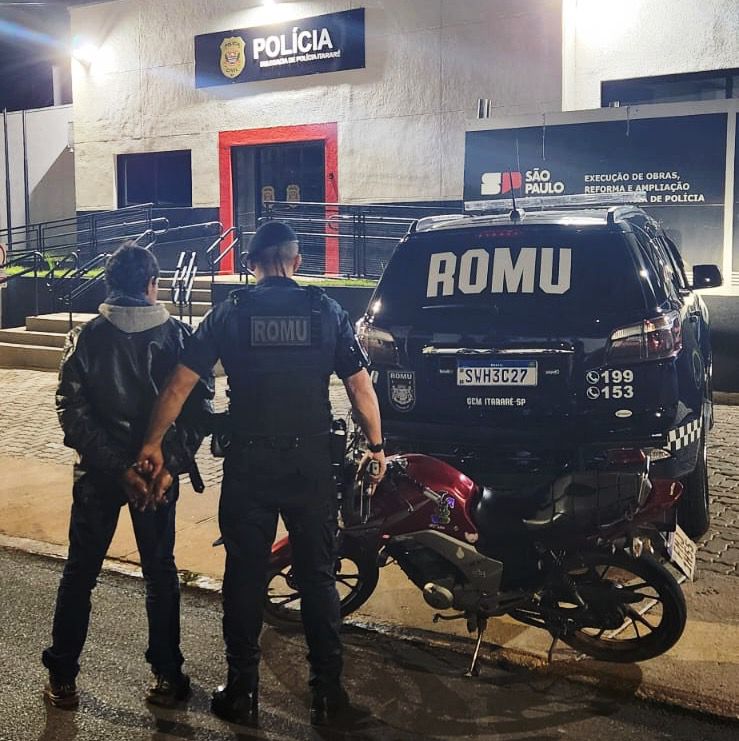 ROMU de Itararé (SP) prende motociclista em flagrante por tráfico de drogas