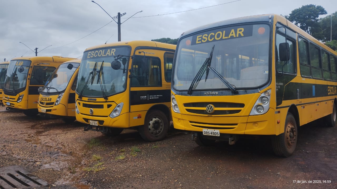 Prefeitura de Itararé (SP) faz manutenção em veículos escolares para volta às aulas