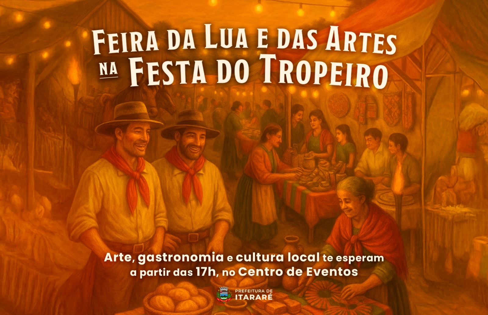 Feira da Lua e das Artes será atração especial nesta sexta (23) na 1ª Festa do Tropeiro de Itararé (SP)