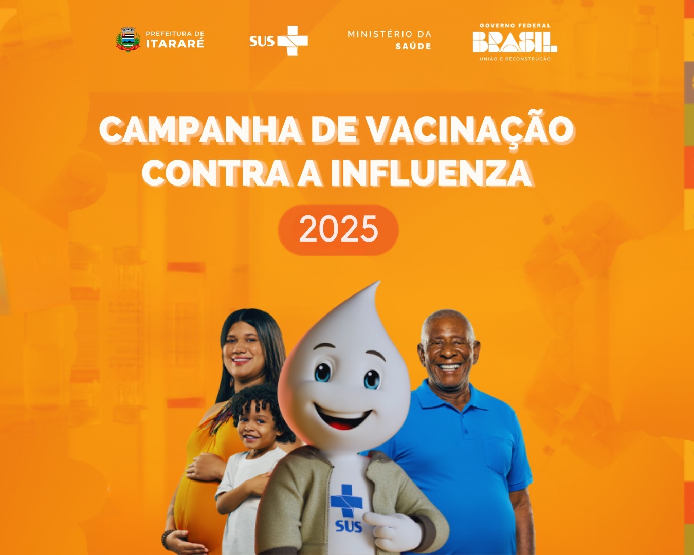 Prefeitura de Itararé (SP) alerta para baixa procura pela vacina contra a gripe e reforça importância da imunização