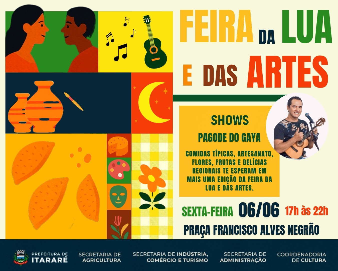 Feira da Lua e das Artes agita a Praça Francisco Alves Negrão nesta sexta (06)