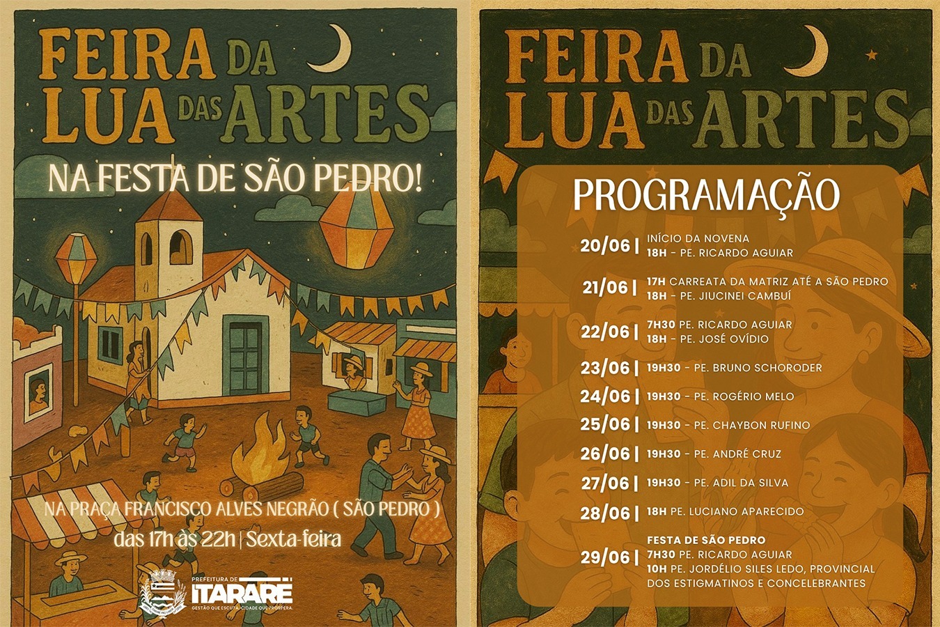 Feira da Lua e das Artes integra a tradicional Festa de São Pedro em Itararé (SP)
