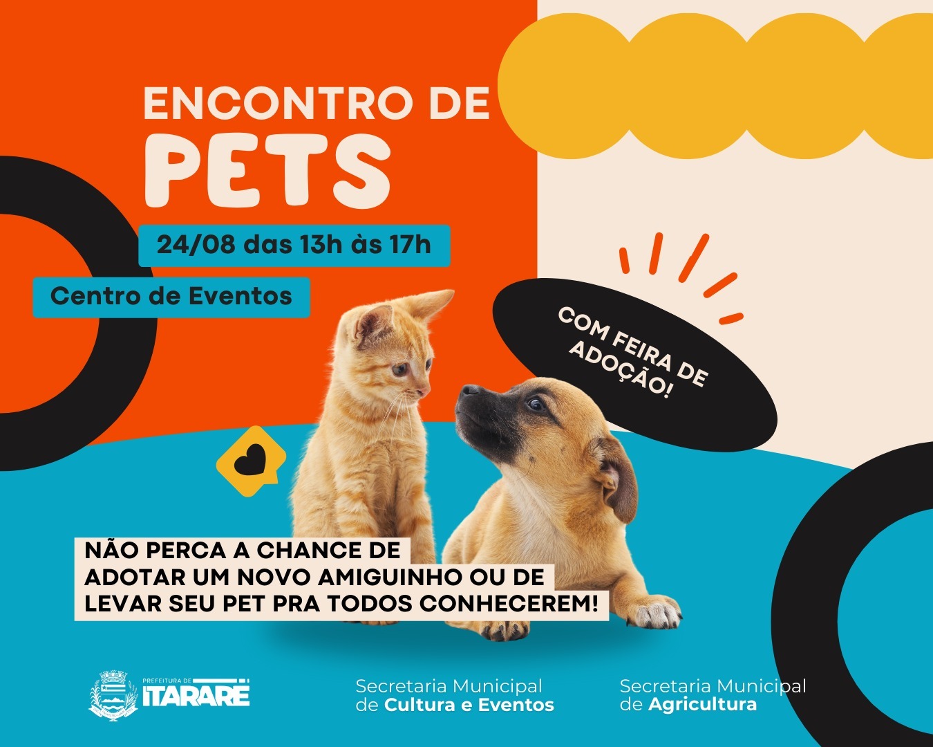 Feira Agropecuária de Itararé (SP) terá Encontro de Pets e Feira de Adoção neste domingo (24)