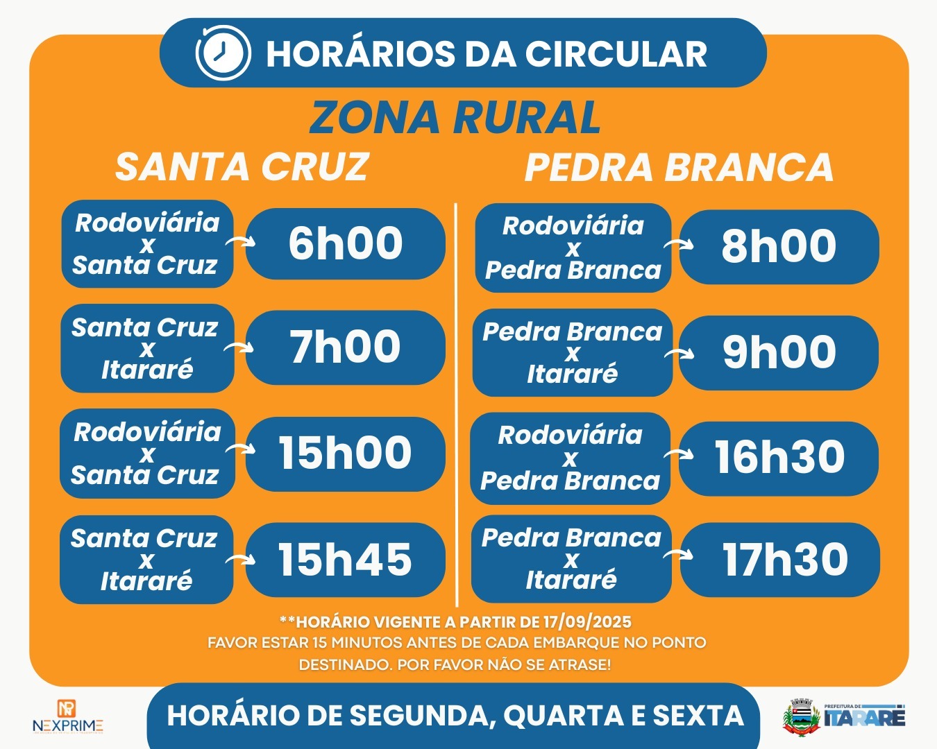 Prefeitura de Itararé (SP) amplia horários de ônibus na zona rural e garante mais mobilidade para a população