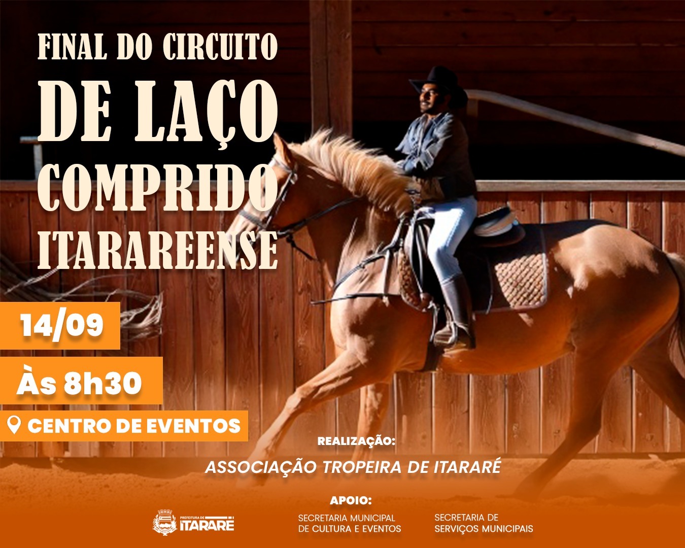Itararé (SP) recebe a grande final do Circuito de Laço Comprido