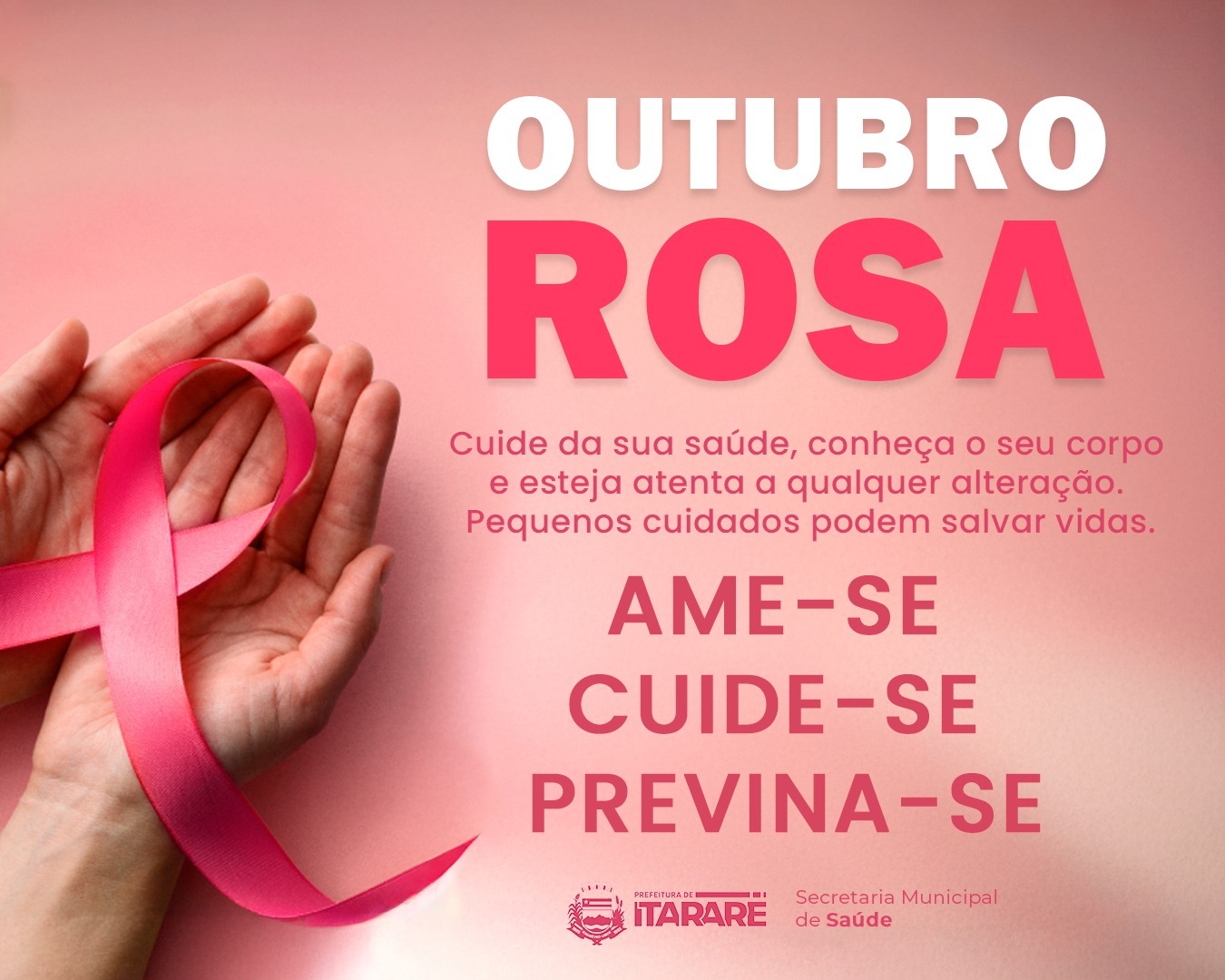Outubro Rosa: Prefeitura de Itararé (SP) promove mutirões de exames preventivos nas unidades de saúde