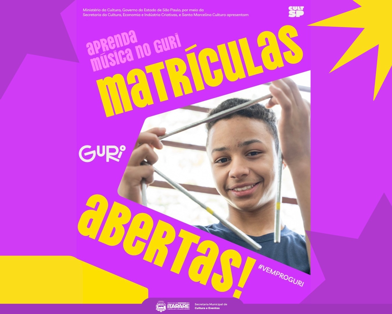 Projeto Guri em Itararé está com matrículas abertas